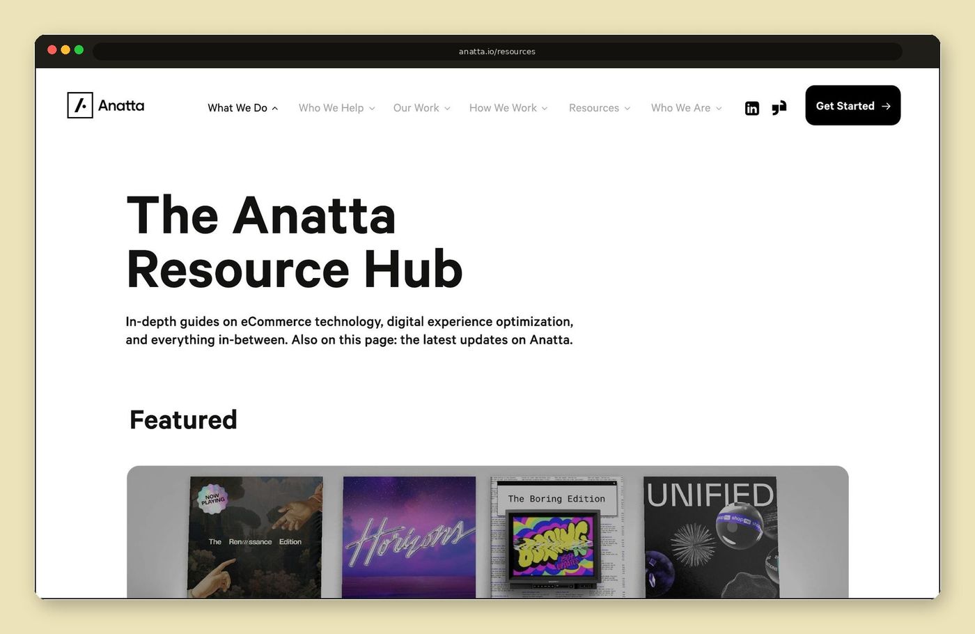 Resource hub