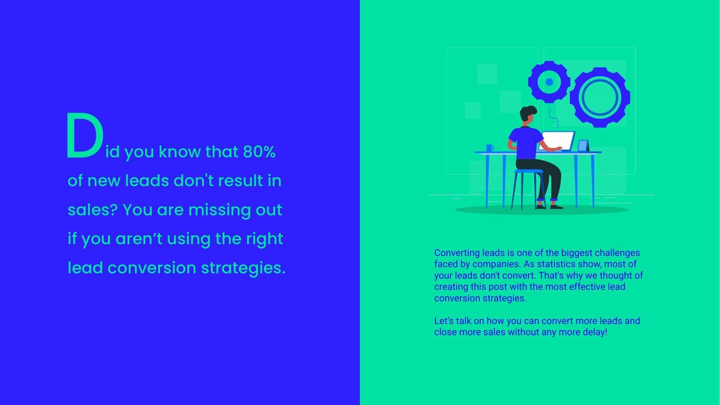 80% of new leads don’t close