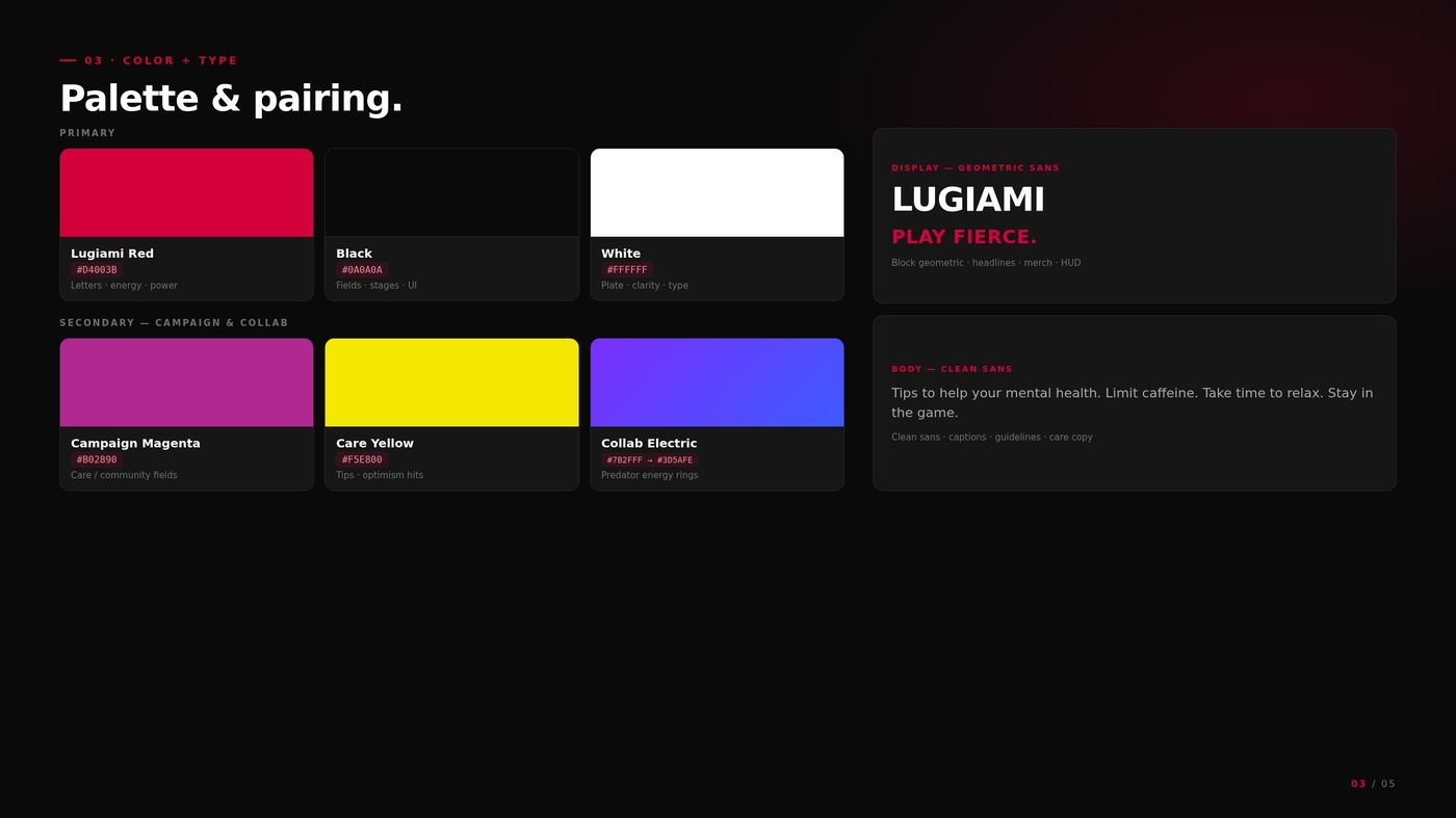 Palette and pairing