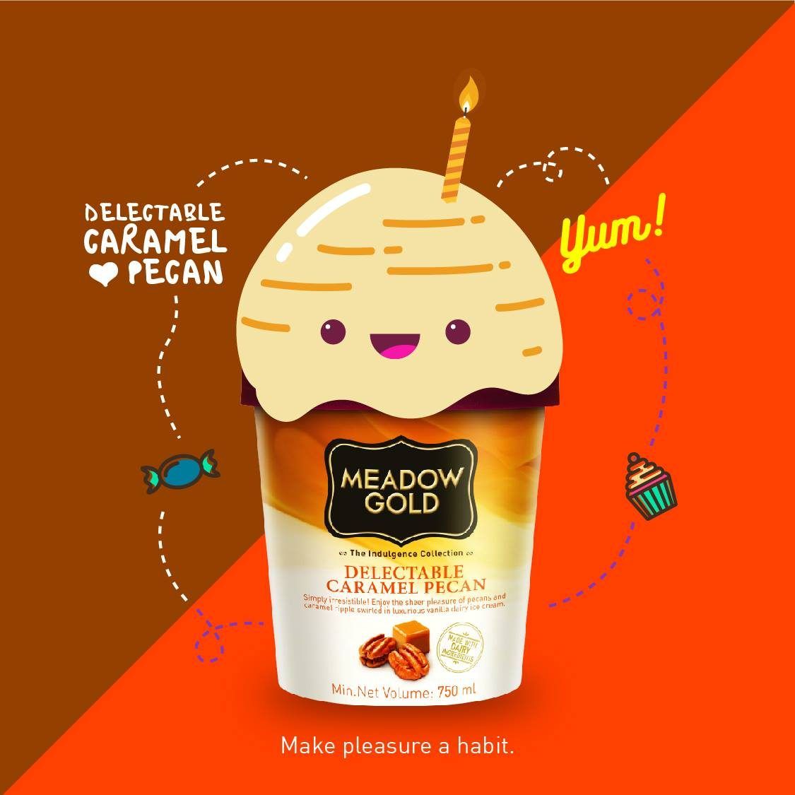 Delectable Caramel Pecan